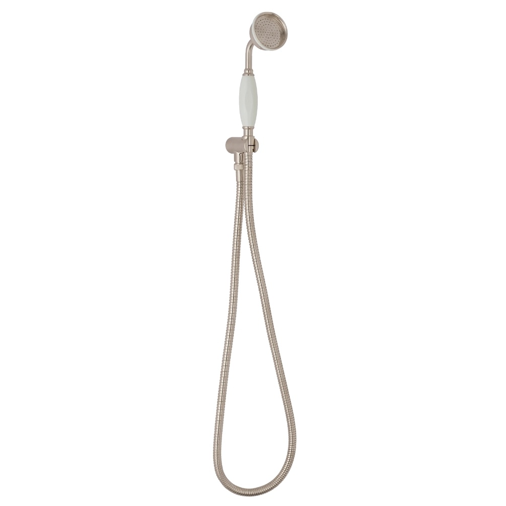 BC Designs Victrion Brushed Nickel Traditional Handheld Shower Kit Cut Out